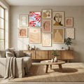 Graphic Florals Boho Petals Poster by Sannel Larson in Evolving Winter Elegance gallery wall