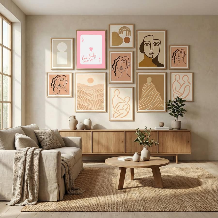 How Lucky Are We Ace Pink Poster – plakat og kunsttryk