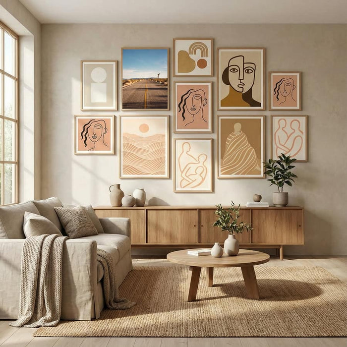 Joshua Tree Road Poster by Bethany Young in Evolving Winter Elegance gallery wall
