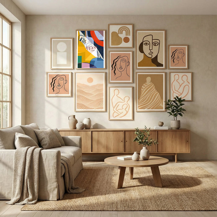 Joyful Forms No.1 Poster by cartissi in Evolving Winter Elegance gallery wall