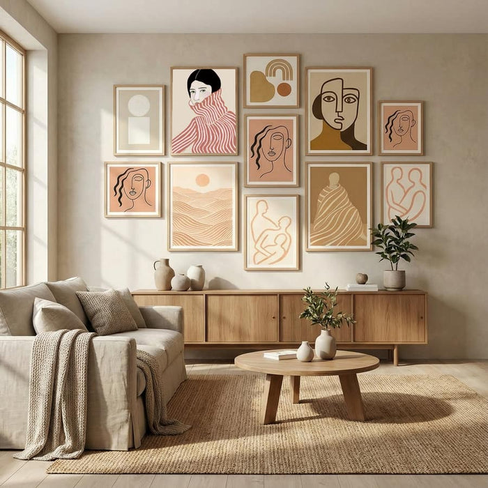 Lady in jumper Poster – poster and art print