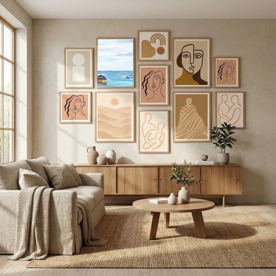 Landscape Orange Rock Beach 24x36 Poster – plakat og kunsttryk