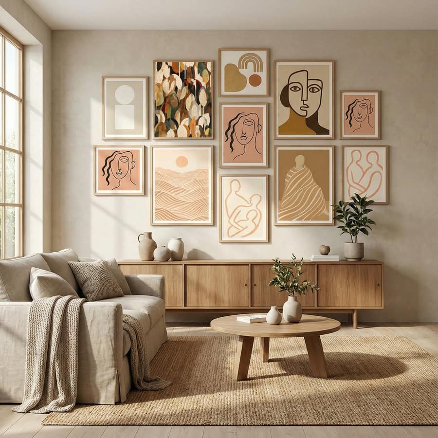 Mosaic Leafs Poster – poster och konsttryck