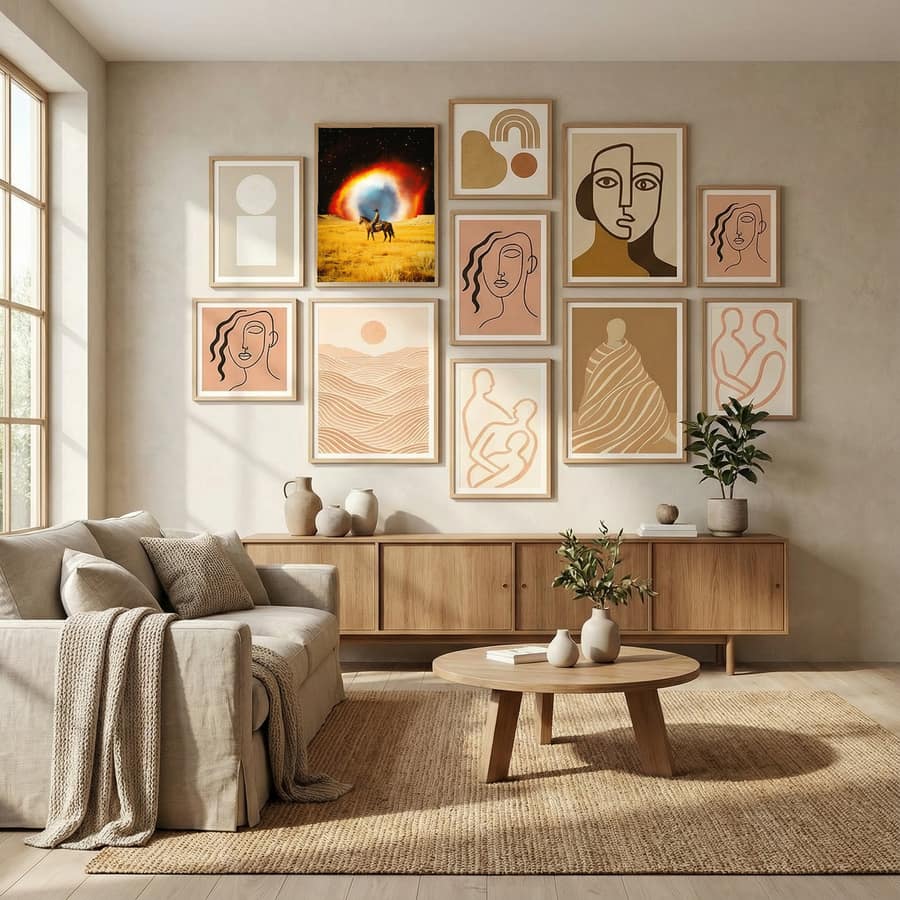 Nebula Cowboy Poster by Taudalpoi in Evolving Winter Elegance gallery wall