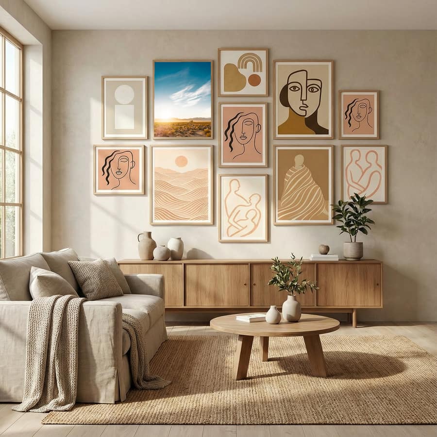 Nevada Desert Sunrise Poster by Bethany Young in Evolving Winter Elegance gallery wall