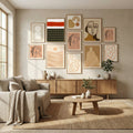 Abstract Collage K8 Poster by Little Dean in Evolving Winter Elegance gallery wall