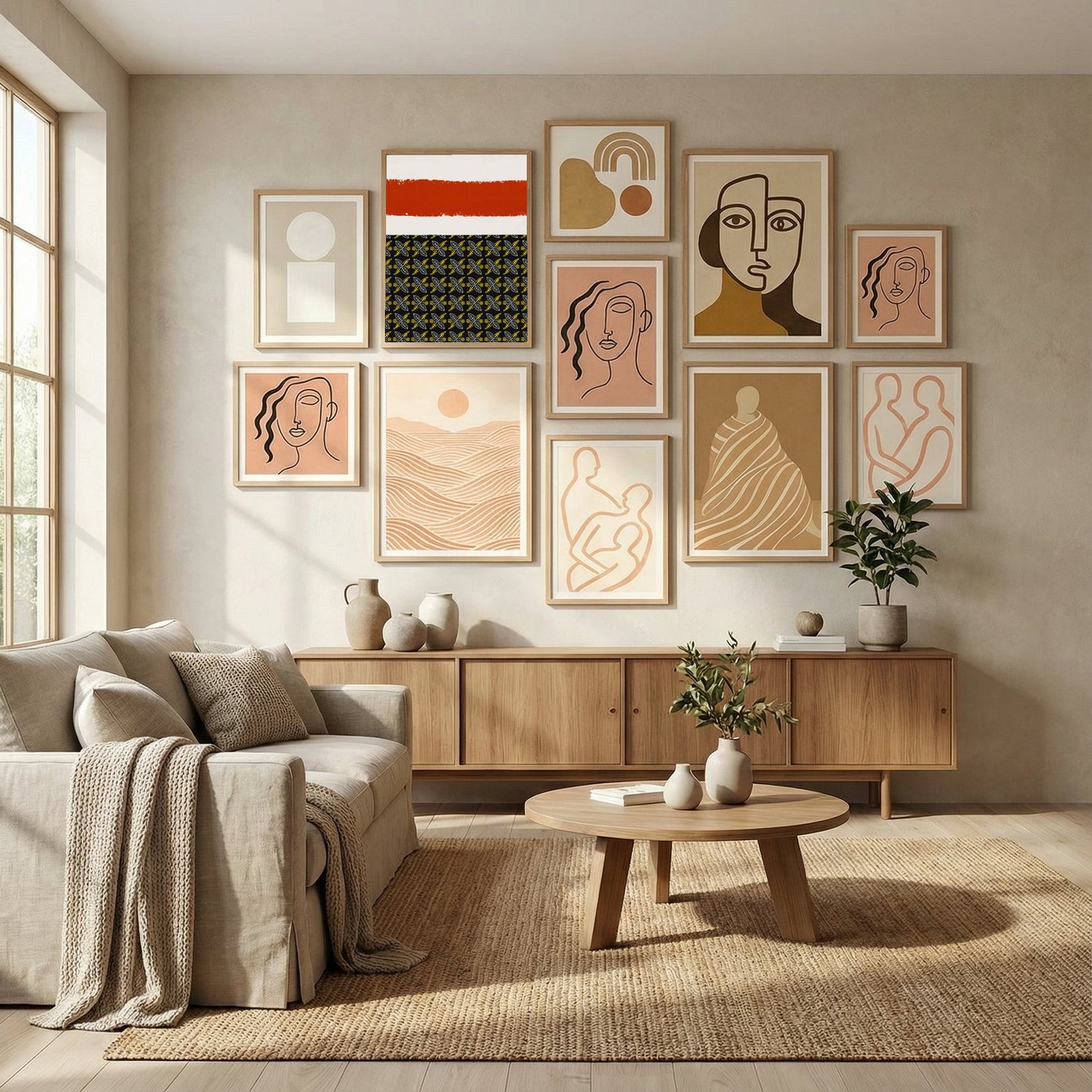 Abstract Collage K8 Poster by Little Dean in Evolving Winter Elegance gallery wall