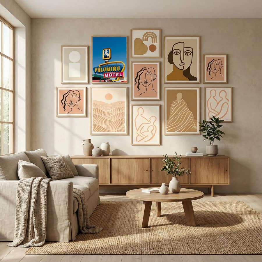 Palomino Motel II Poster by Bethany Young in Evolving Winter Elegance gallery wall