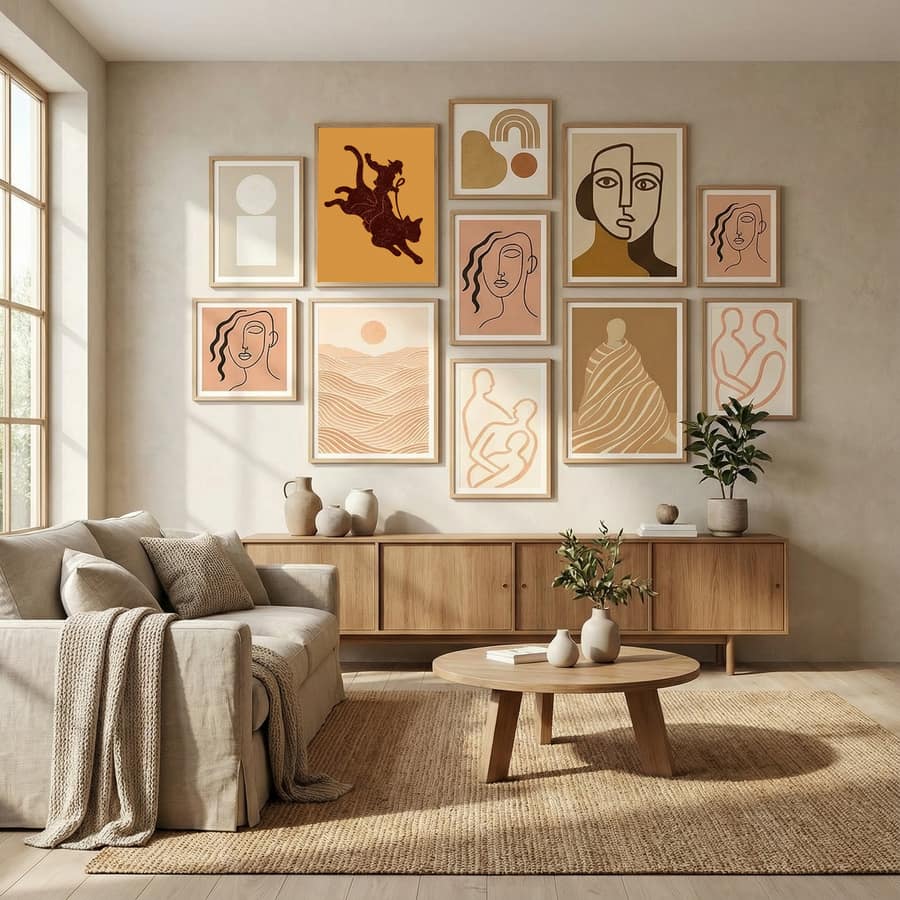 RODEO CAT Poster by Adam Lawless in Evolving Winter Elegance gallery wall
