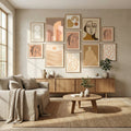 Retro Geometric II Poster by Kathrin Pienaar in Evolving Winter Elegance gallery wall