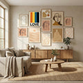 Retro Stripe LOVE Sundaze Poster – poster and art print
