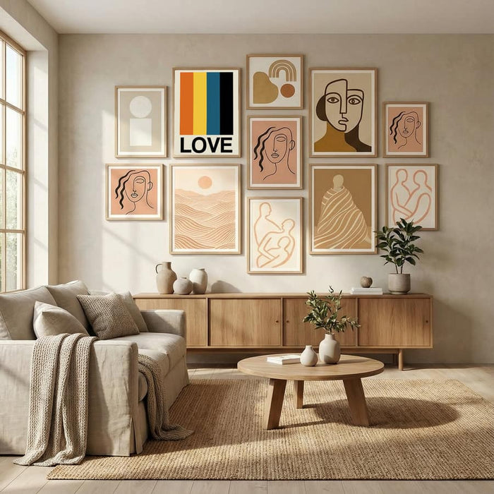 Retro Stripe LOVE Sundaze Poster – poster and art print