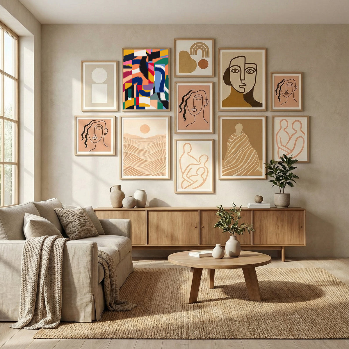 Ribbons Dancing Over Mirrors Poster by Little Dean in Evolving Winter Elegance gallery wall