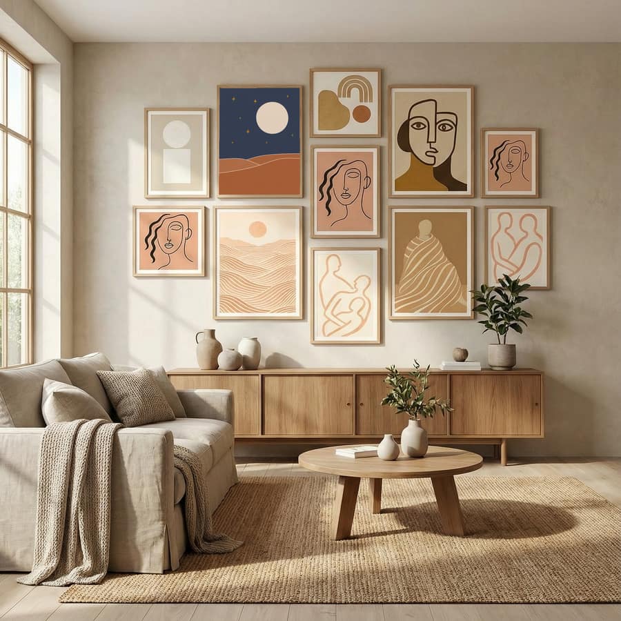 Starry Starry Night Poster by Natasha Playell in Evolving Winter Elegance gallery wall