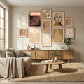 Sunset Cut Out Poster by Little Dean in Evolving Winter Elegance gallery wall