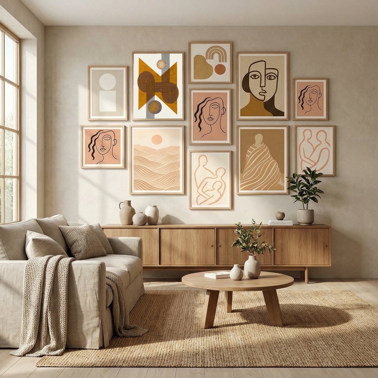 Textured Mid Century Composition 4 Poster by Little Dean in Evolving Winter Elegance gallery wall