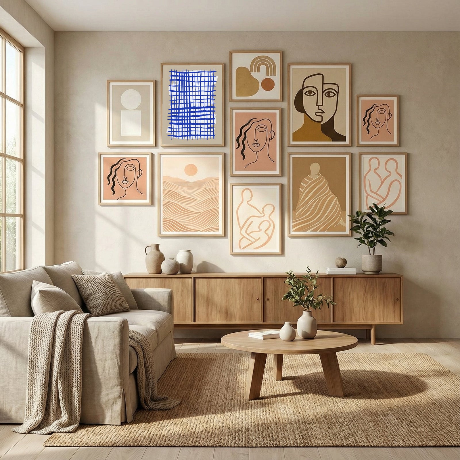The Grid 8 Poster by Mareike Böhmer in Evolving Winter Elegance gallery wall