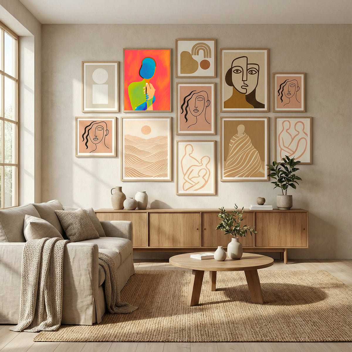 The One To Hold a Mirror Up To Me Poster by Uma Gokhale in Evolving Winter Elegance gallery wall