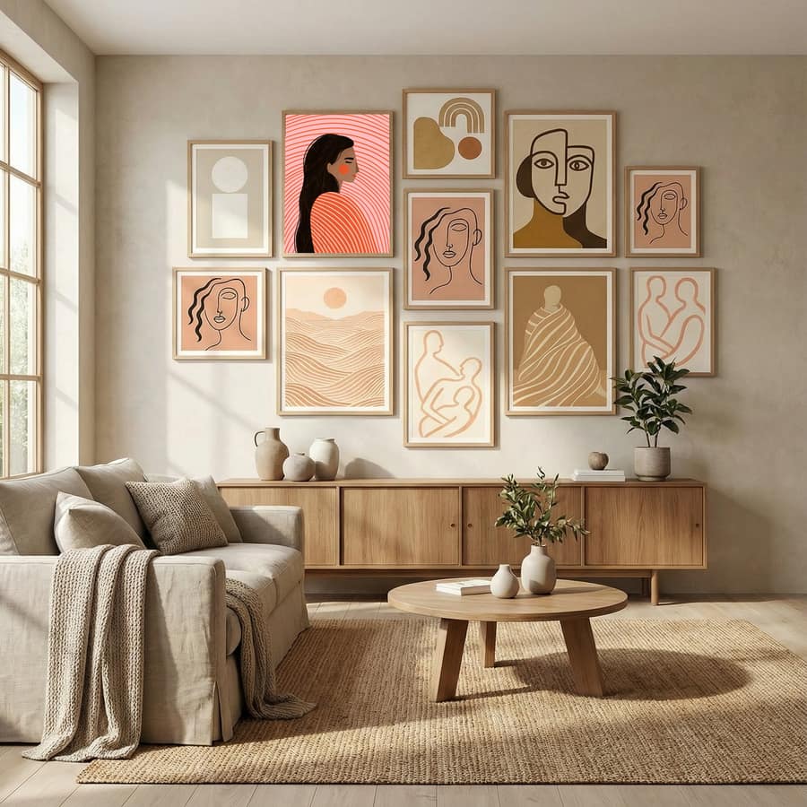 The Woman With the Lines Poster – poster and art print