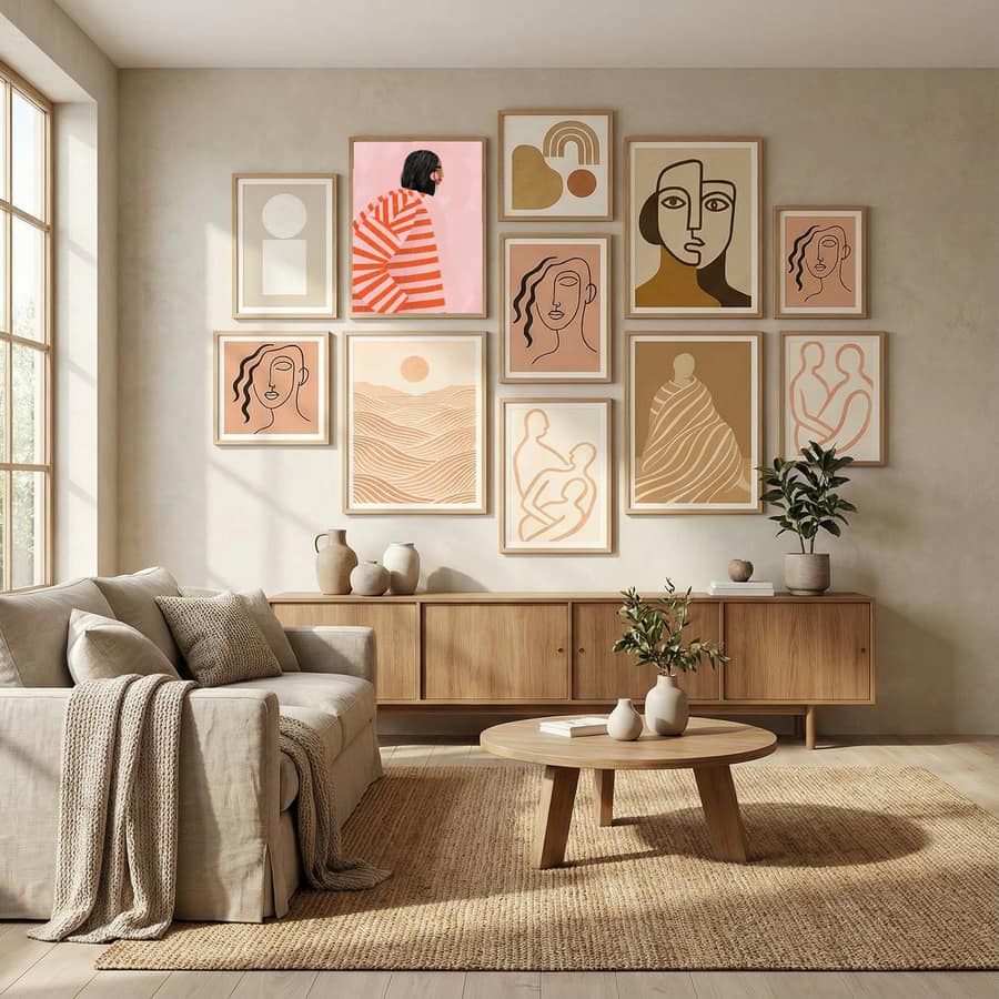 The Woman With the Orange Stripes Poster – poster and art print