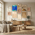 Tropical Jungle Pool Poster by Uma Gokhale in Evolving Winter Elegance gallery wall