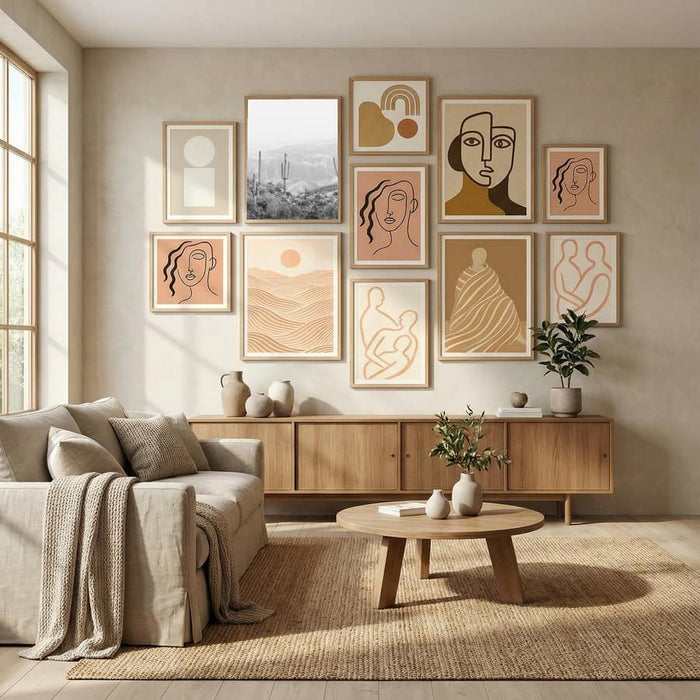 Western Cactus Poster by Kathrin Pienaar in Evolving Winter Elegance gallery wall