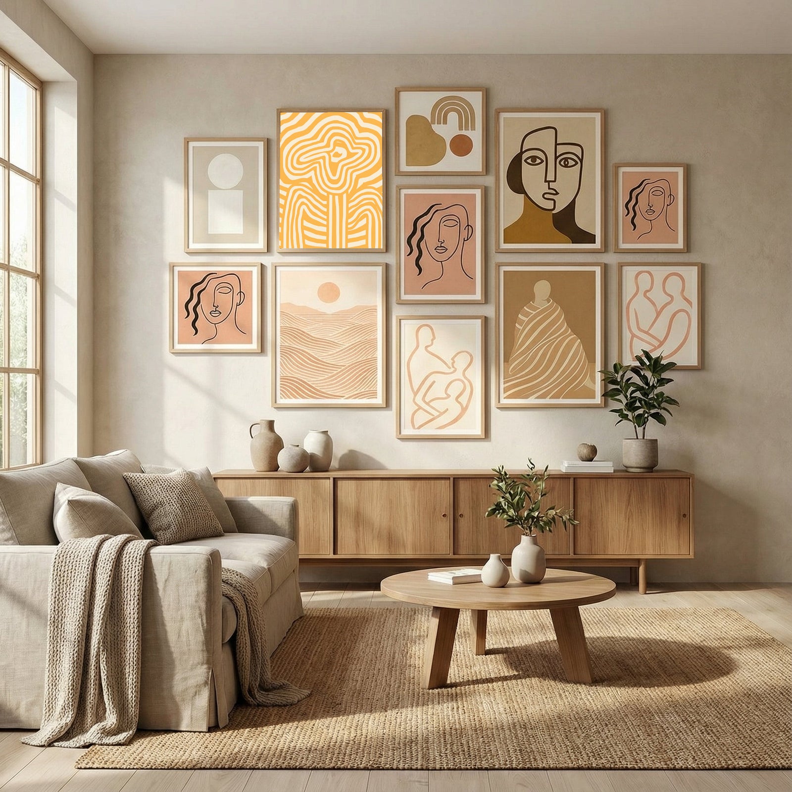 Yellow Striped Flower Poster by Little Dean in Evolving Winter Elegance gallery wall