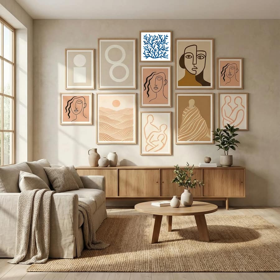 Póster Coral Square II – póster e impresión artística