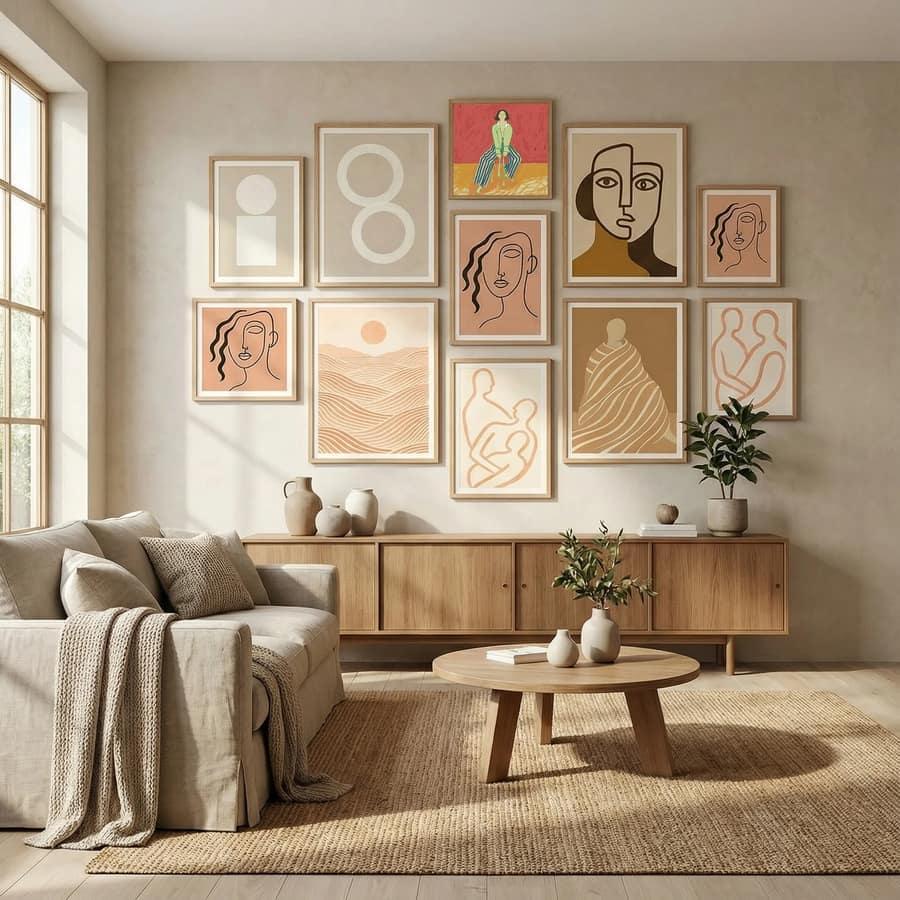 Woman on stool Poster – Poster und Kunstdruck
