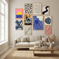 Abstract Composition No. 47 Poster by Elena Ristova in Winter Sanctuary gallery wall