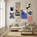 Abstract Brush Strokes 20 Poster by Mareike Böhmer in Winter Sanctuary gallery wall