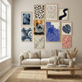 Abstract Brush Strokes 60Y Poster by Mareike Böhmer in Winter Sanctuary gallery wall