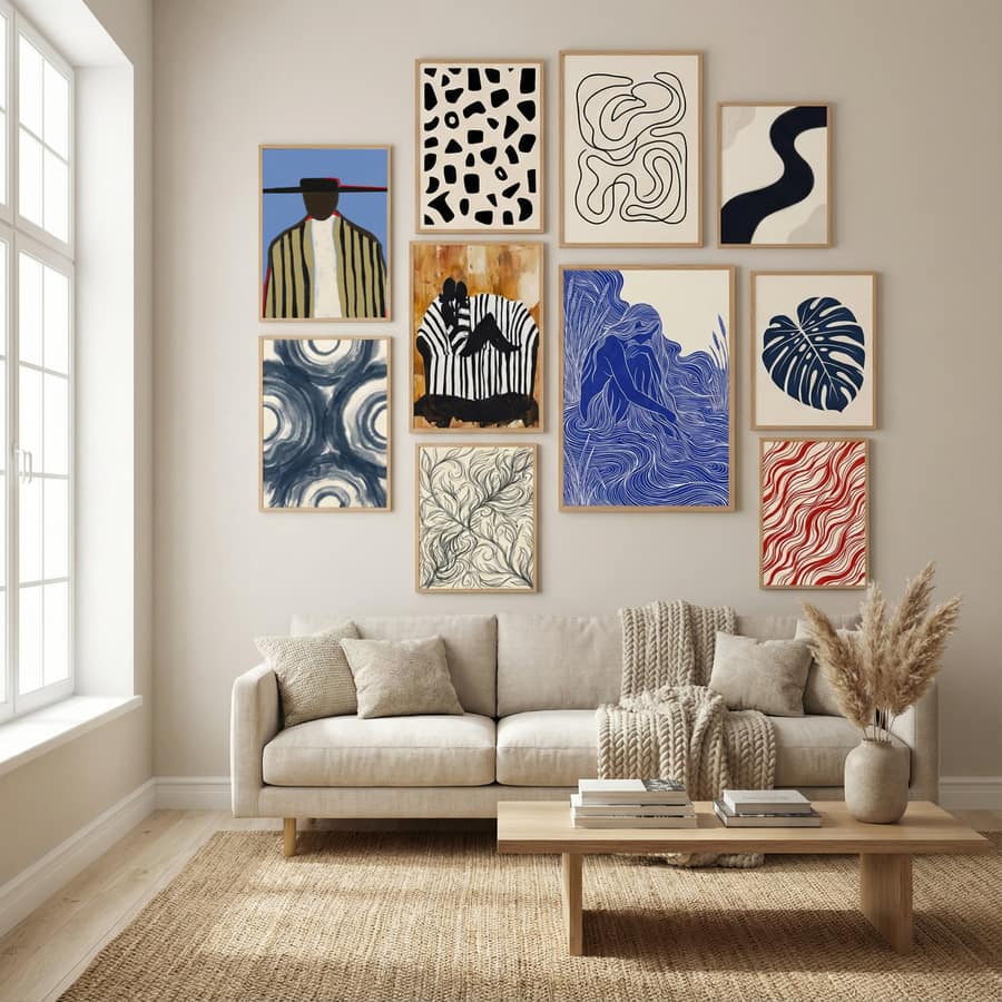 Bold Hat and Stripes New Mexico Style Poster – plakat og kunsttryk