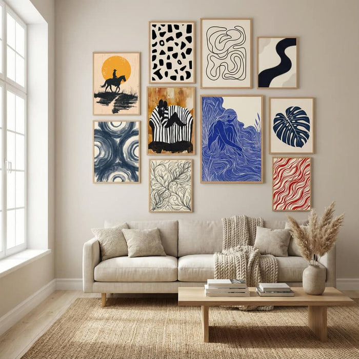 Cowboy In the Sunset Poster by Andreas Magnusson in Winter Sanctuary gallery wall