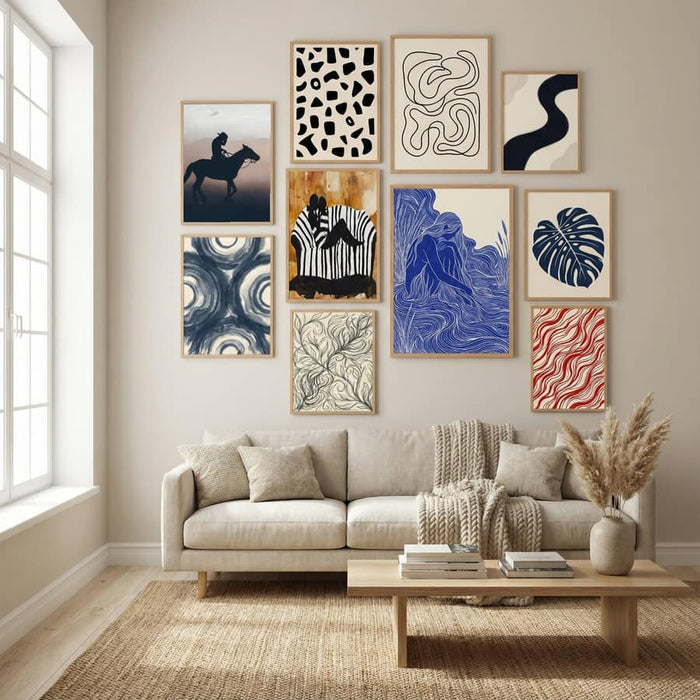 Cowboy Sunset Ride Poster by M. Emre Erol in Winter Sanctuary gallery wall