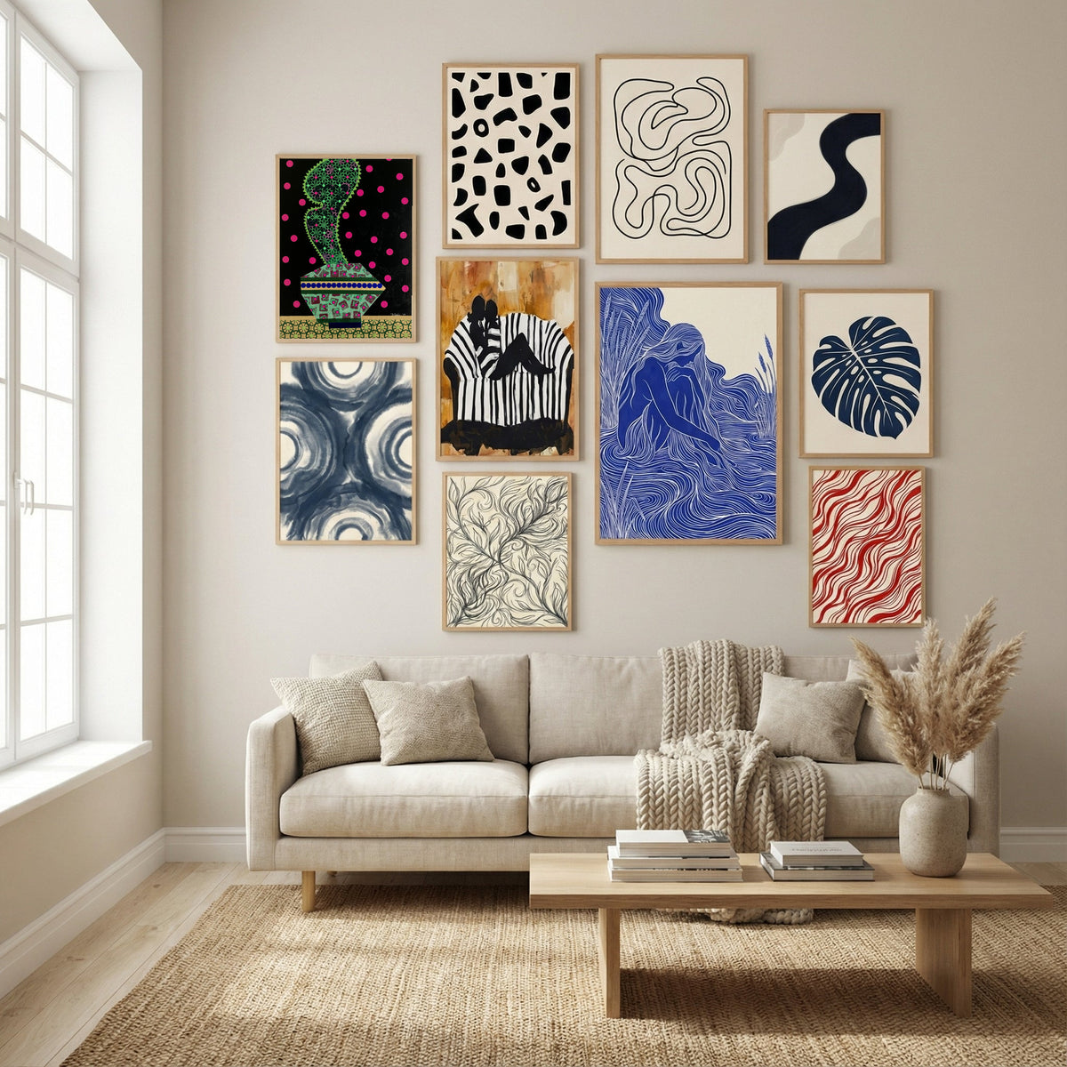 Dark Night Cactus Poster by David Galan in Winter Sanctuary gallery wall