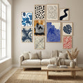 Indigo Summer Camp 2 Poster by Bronwyn Baker in Winter Sanctuary gallery wall