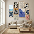 Landscape Orange Rock Beach 24x36 Poster – plakat og kunsttryk