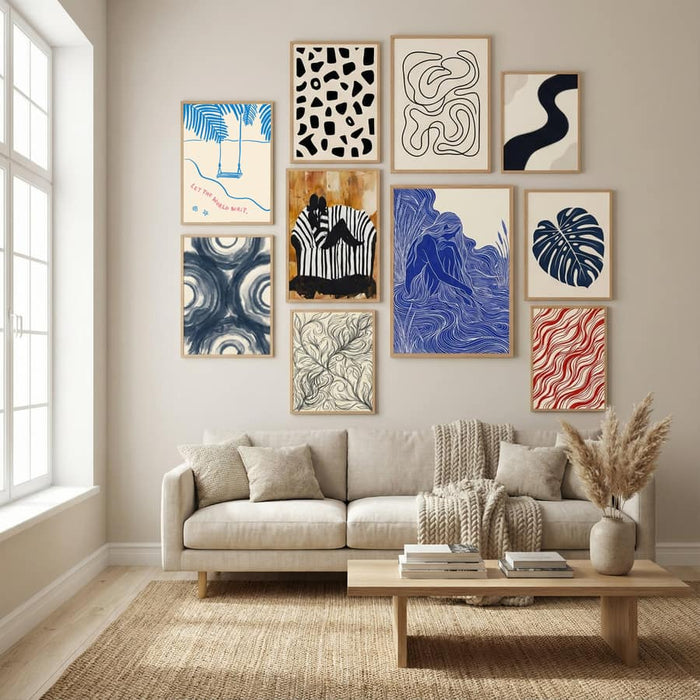 Let the World Wait - Beachside Swing Art Poster – plakat og kunsttryk