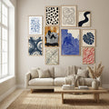 Lino Seashell Art Market Poster – Poster und Kunstdruck