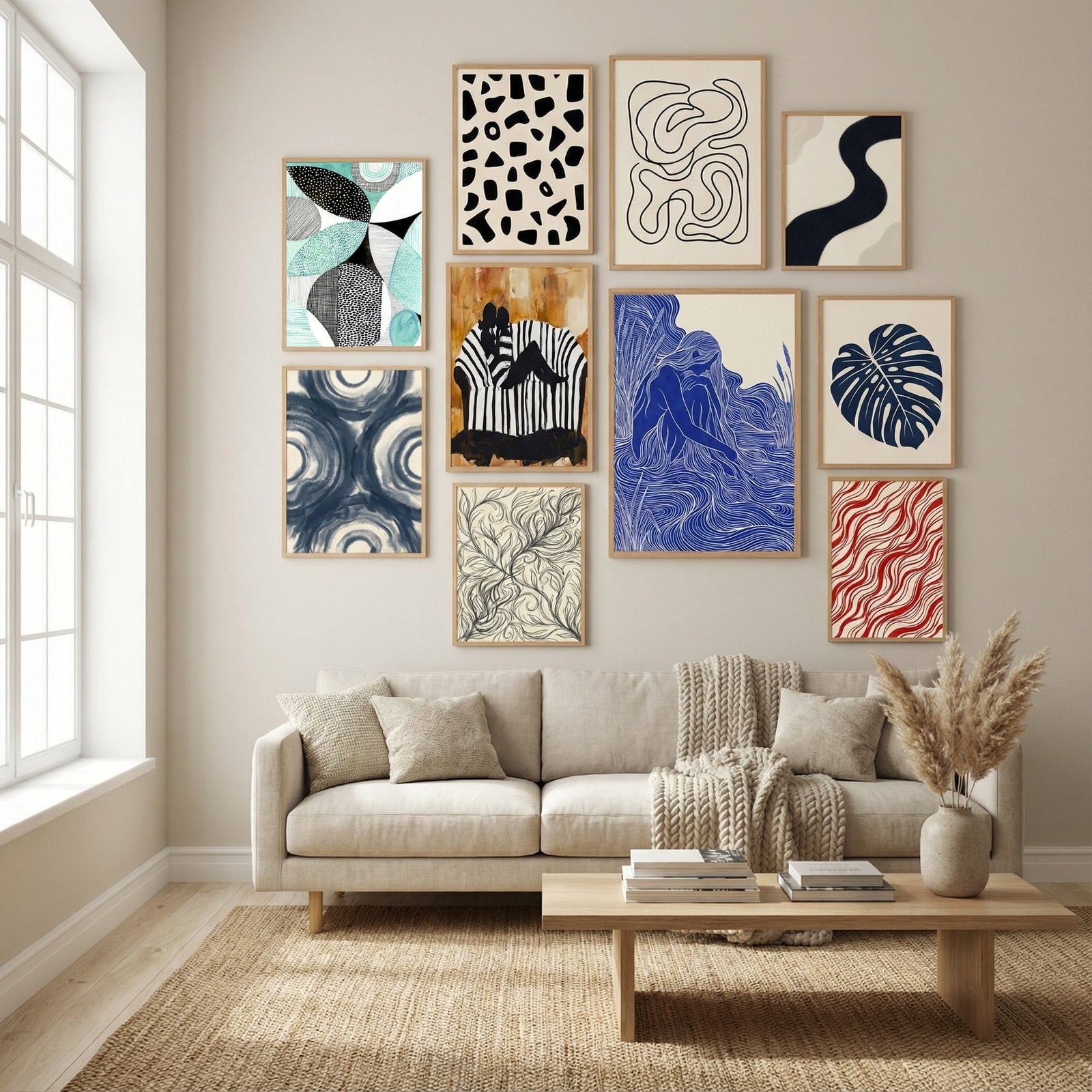 MCM Mint Poster by Susan Black in Winter Sanctuary gallery wall