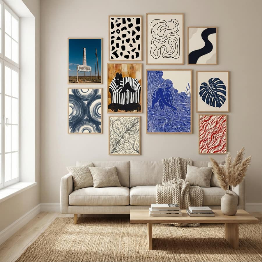 Marfa Stardust Poster by Bethany Young in Winter Sanctuary gallery wall