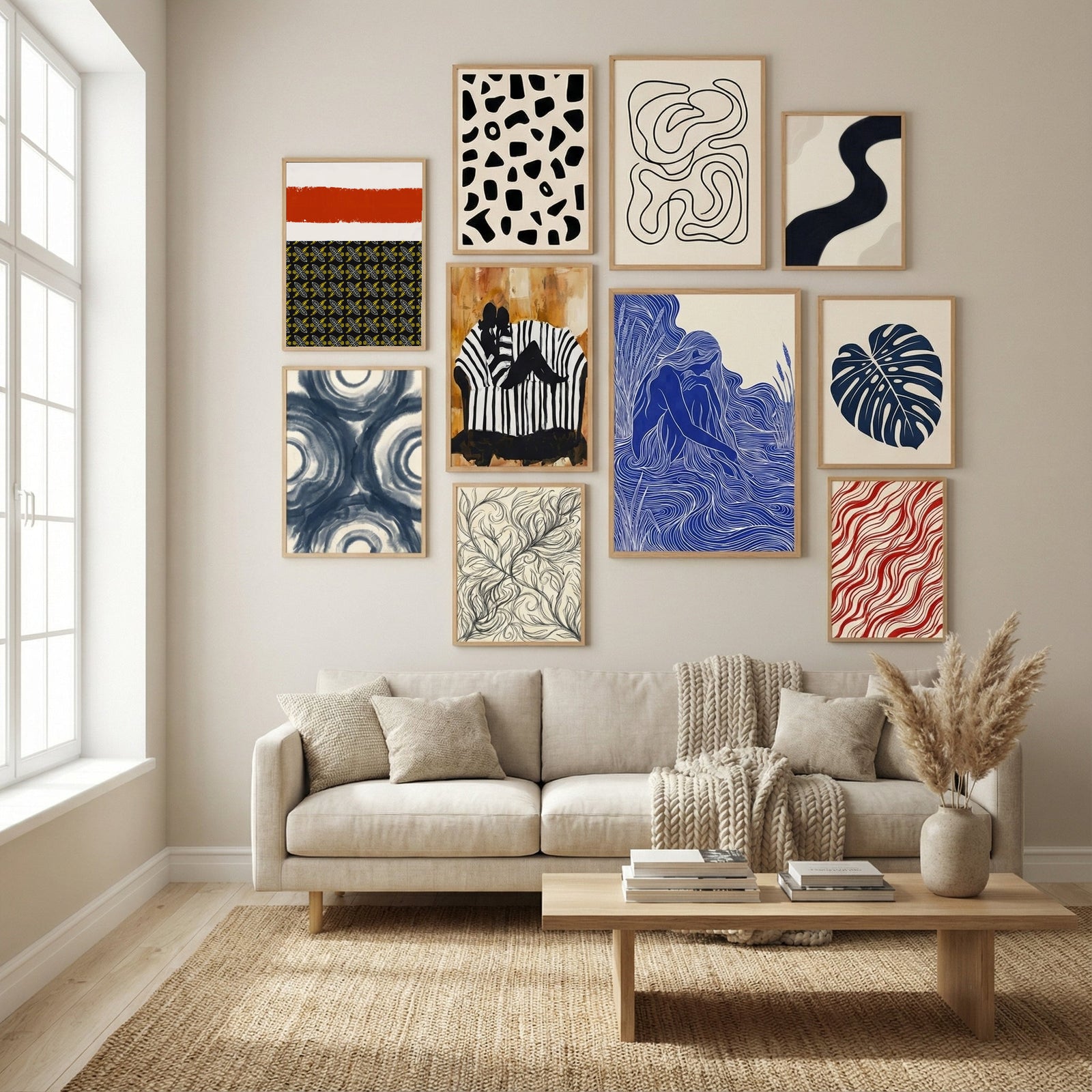 Abstract Collage K8 Poster by Little Dean in Winter Sanctuary gallery wall