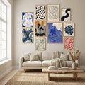 Paper Sculpture Abstract Poster by Little Dean in Winter Sanctuary gallery wall