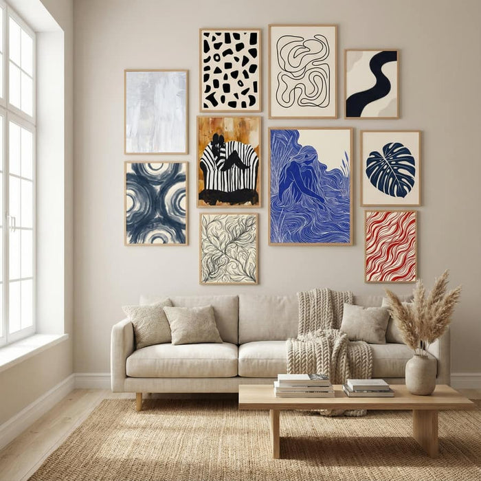Soft Muted Gray Brushstrokes Poster – Poster und Kunstdruck