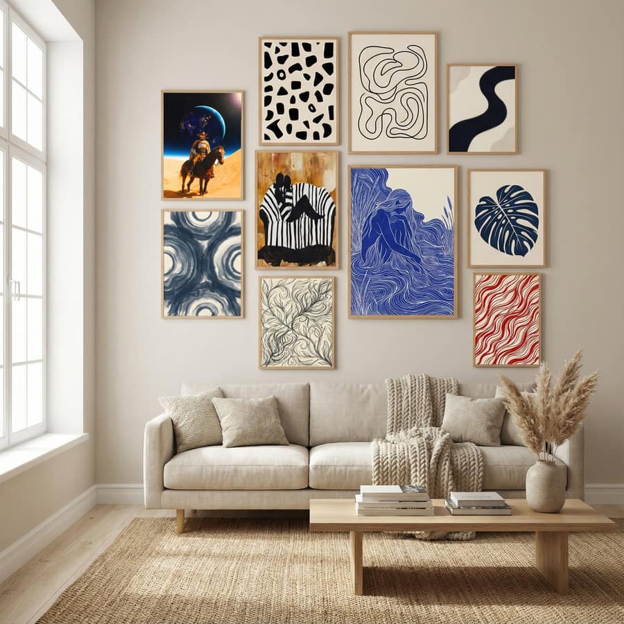 Space Cyborg Poster by Taudalpoi in Winter Sanctuary gallery wall