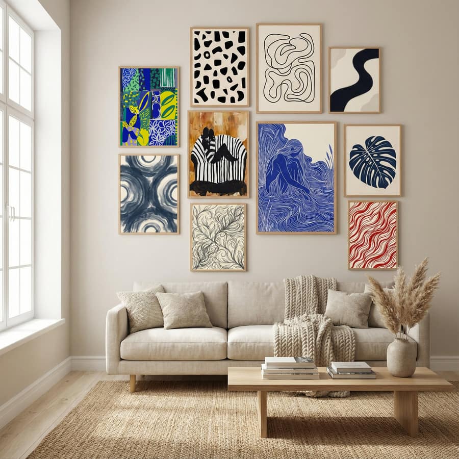 Póster The Blue Garden – póster e impresión artística