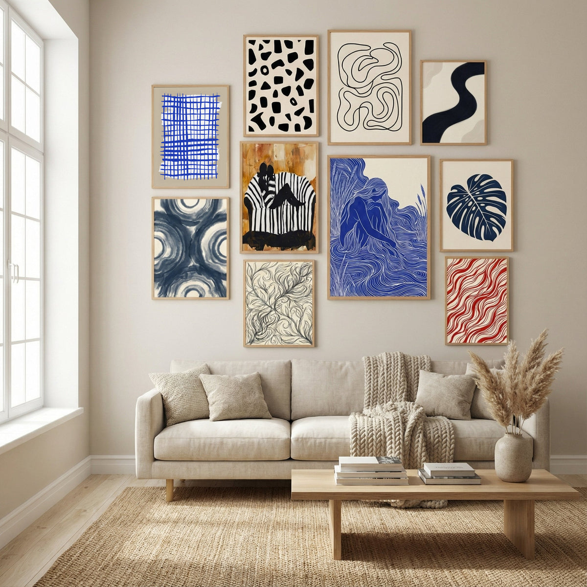 The Grid 8 Poster by Mareike Böhmer in Winter Sanctuary gallery wall