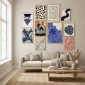 Three Triangular Geometric Poster by Little Dean in Winter Sanctuary gallery wall
