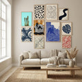 Turquoise Cactus Poster by Lila & Lola in Winter Sanctuary gallery wall
